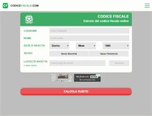 Tablet Screenshot of codicefiscale.com