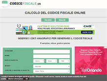 Tablet Screenshot of codicefiscale.us